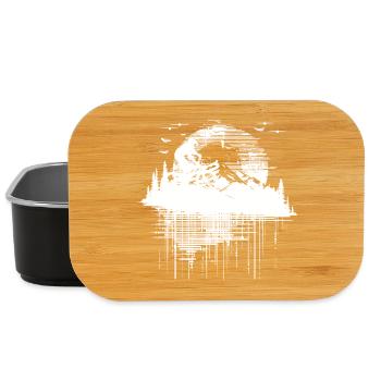 Mountainbiking Zeichnung - Lunch Box - Schwarz - Vorne