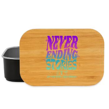 Psychedelic Mushroom Design – Never Ending Stories - Lunch Box - black - Front