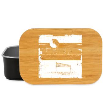 Croquis de volley-ball - Boîte à goûter - noir - Devant