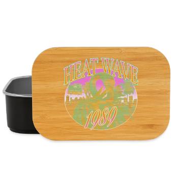 Heat Wave 1989 – Miami Retro Vibes - Lunch Box - Schwarz - Vorne
