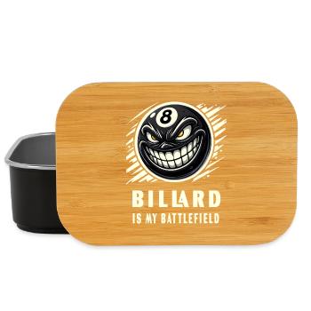 Billard ist mein Schlachtfeld - Lunch Box - Schwarz - Vorne