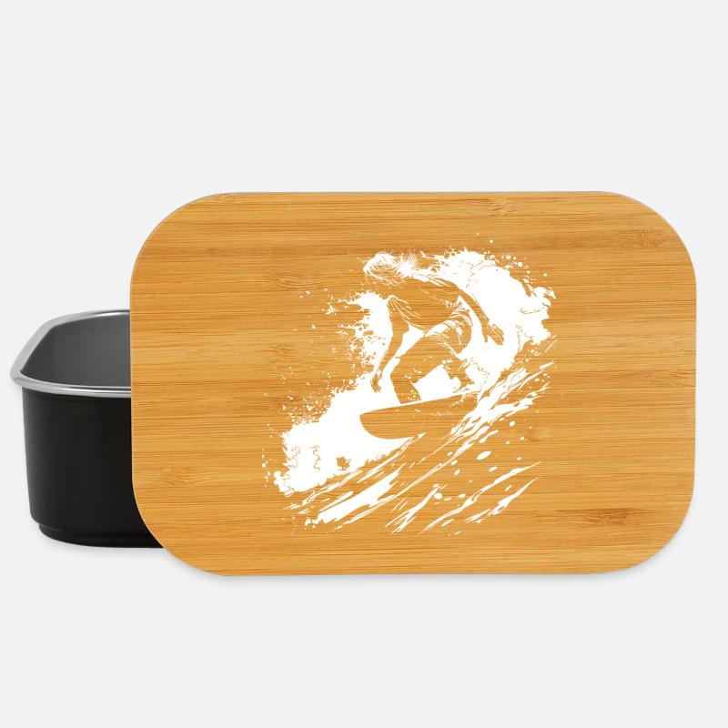 Surfing - Lunch Box - black