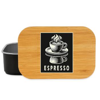 Espresso Vintage Style - Boîte à goûter - noir - Devant