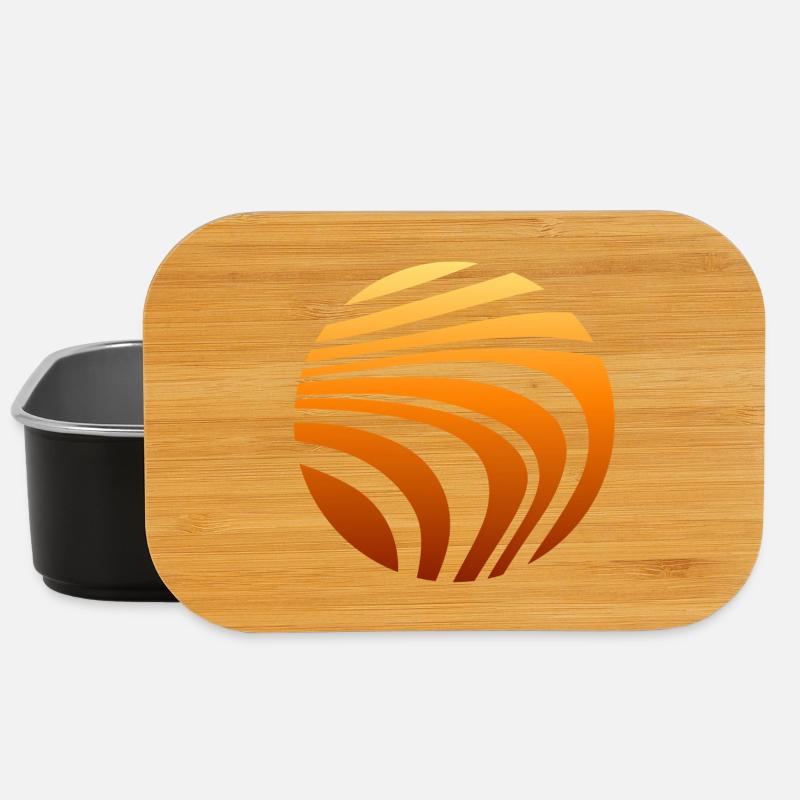 Muster Orange Verlauf - Lunch Box - Schwarz