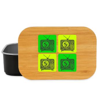 Retro TV – Vintage Classics - Lunch Box - black - Front
