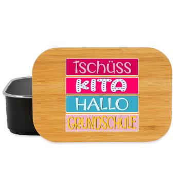 KITA ABGÄNGER SCHULANFANG EINSCHULUNG GRUNDSCHULE - Lunch Box - Schwarz - Vorne