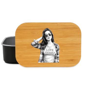 Love yourself - Lunch Box - Schwarz - Vorne