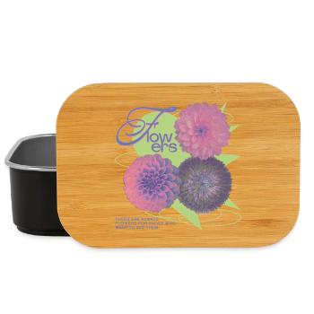Floral Vision Statement - Lunch Box - black - Front