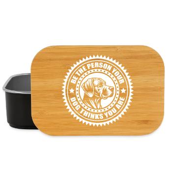 Rhodesian Ridgeback - Be the person your dog... - Lunch Box - black - Front
