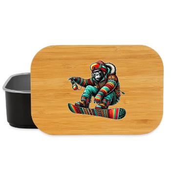 Gorilla Snowboard – King of the Mountain - Lunch Box - black - Front