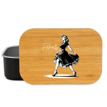Rockabilly Style Woman Dress Pumps Retro Gift - Lunch Box - black - Front