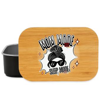 Mom Mode On – Sleep Mode Off - Lunch Box - black - Front