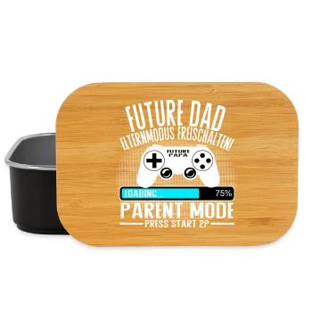 Future Dad – Parent Mode On - Lunch Box - Schwarz - Vorne