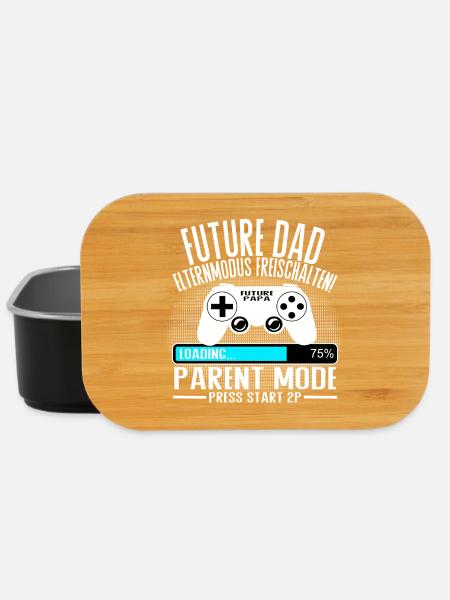 Future Dad – Parent Mode On - Lunch Box - Schwarz