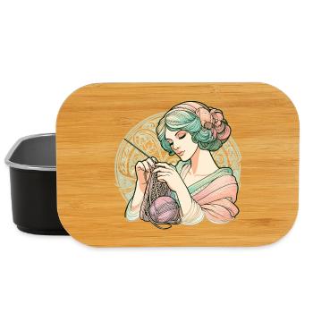 Tricot Femme Art Nouveau Cadeau - Boîte à goûter - noir - Devant