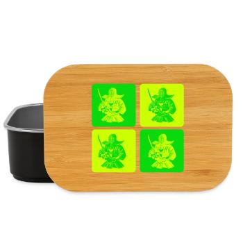 Pop Art Kendo Samurai - Lunch Box - Schwarz - Vorne