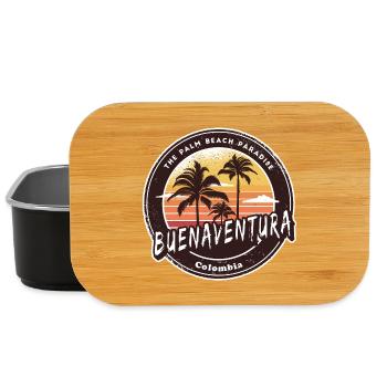 Buenaventura Palmen Strand Design - Lunch Box - Schwarz - Vorne
