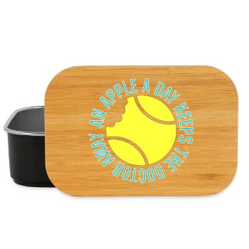 Le tennis est sain, sweat à capuche amusant pour le tennis - Boîte à goûter - noir - Devant