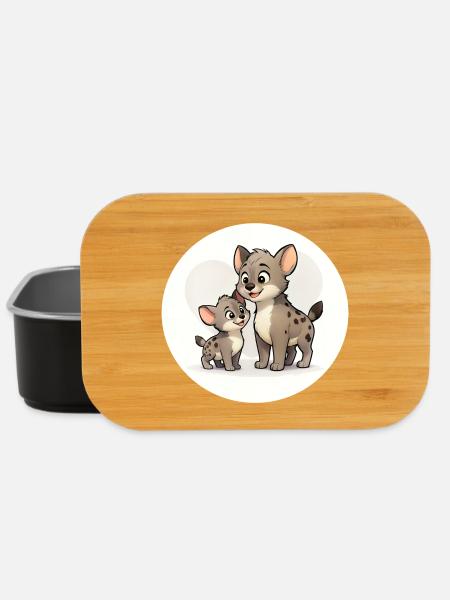 Hyena Family - Lunch Box - black