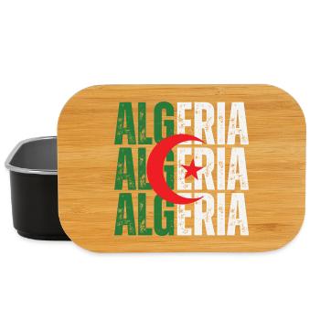 Algerian flag, Algerian pride - Lunch Box - black - Front