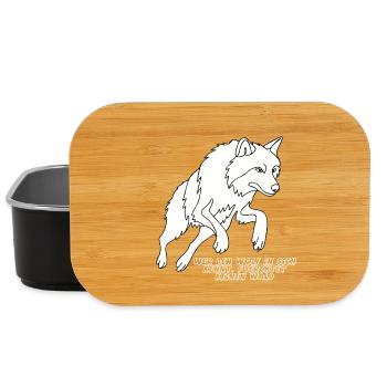 Wer den Wolf in sich kennt, fürchtet keinen Wald - Lunch Box - Schwarz - Vorne