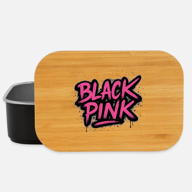 Pink Graffiti Kontrast - Lunch Box - Schwarz