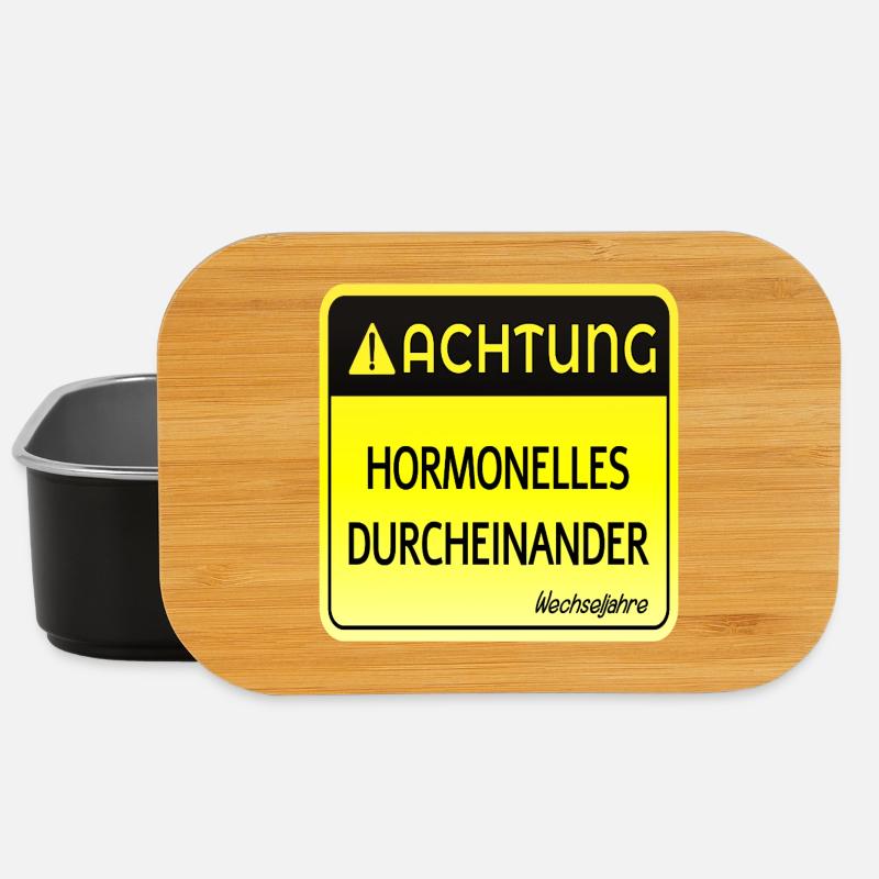 WECHSELJAHRE MENOPAUSE - ACHTUNG HORMONE - Lunch Box - Schwarz