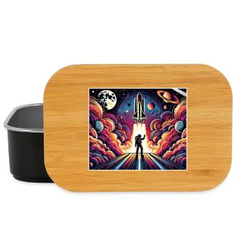 Astronaut Space Mission Design - Lunch Box - black - Front