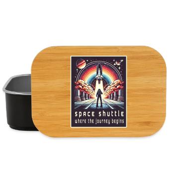 Navette spatiale - Le voyage commence - Boîte à goûter - noir - Devant