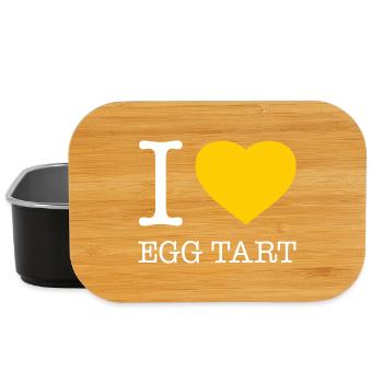 J’ADORE LA TARTE AUX ŒUFS - Boîte à goûter - noir - Devant
