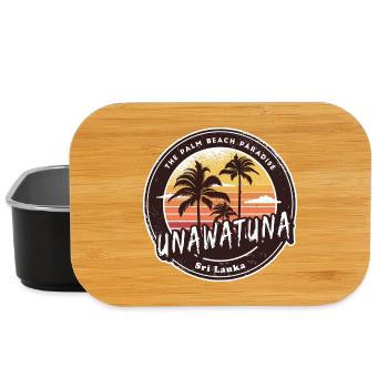 Unawatuna Vintage Design - Lunch Box - Schwarz - Vorne