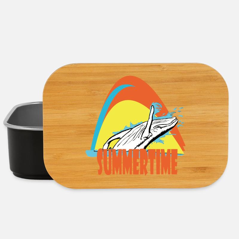 Humpback whale - Lunch Box - black