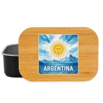 Argentine National Couleurs Design - Boîte à goûter - noir - Devant