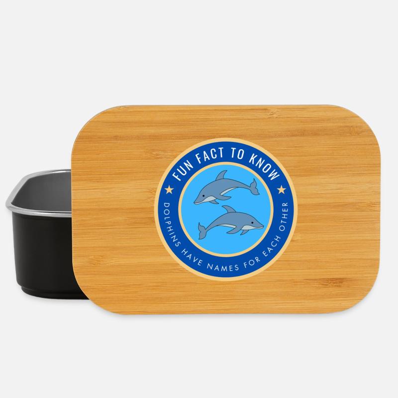 Dolphins have names for each other - Lunch Box - black
