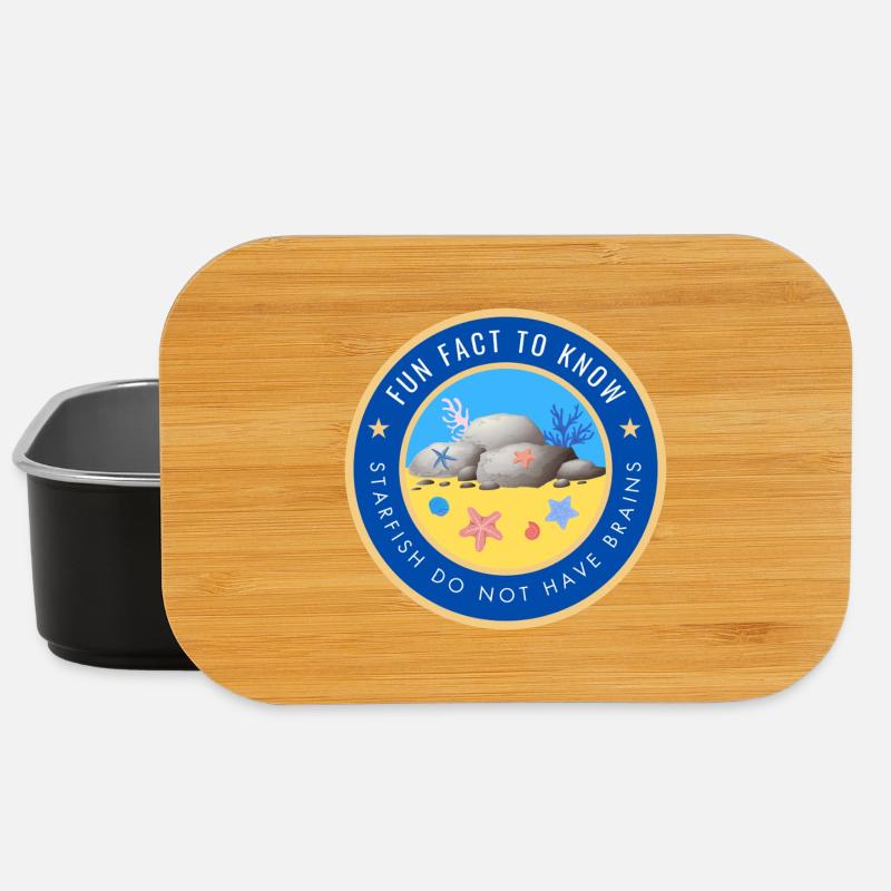 Starfish do not have brains - Lunch Box - black