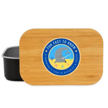 A Narwhal's tusk is actually a tooth - Lunch Box - black - Front