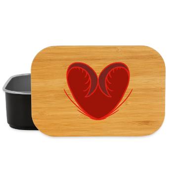 L’amour est essentiel - Boîte à goûter - noir - Devant