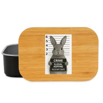 Lapin criminel - Boîte à goûter - noir - Devant