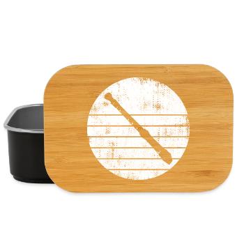 Flute Sketch - Lunch Box - black - Front