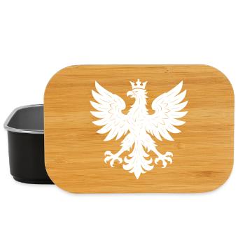 Der weiße Adler mit goldener Krone, der Polska rep - Lunch Box - Schwarz - Vorne
