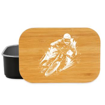 BMX Biker Zeichnung - Lunch Box - Schwarz - Vorne