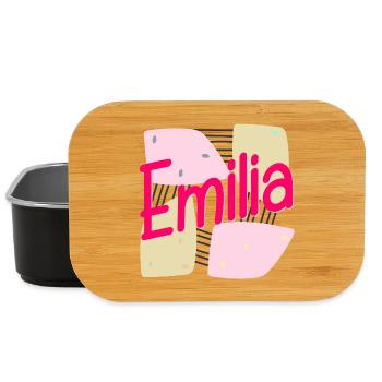 NAME GIFT DAUGHTER GIRL EMILIA - Lunch Box - black - Front