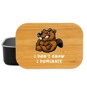 I don't nibble, I dominate - Lunch Box - black - Front