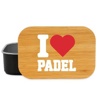 Ich liebe Padel - Lunch Box - Schwarz - Vorne