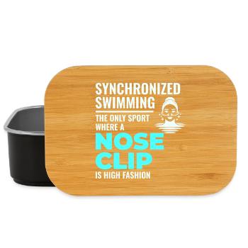 Synchronschwimmen Nasenklammer Mode - Lunch Box - Schwarz - Vorne
