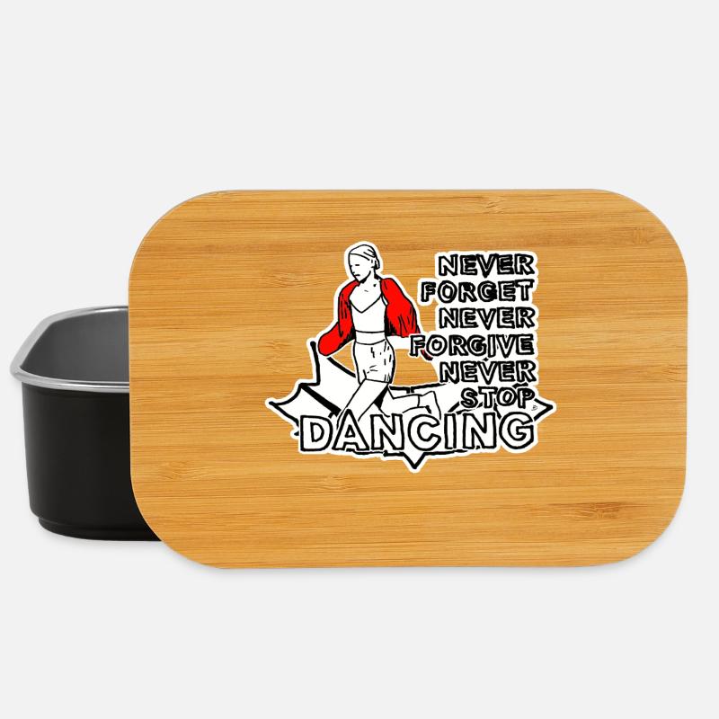 Never Forget Never Forgive - Lunch Box - Schwarz