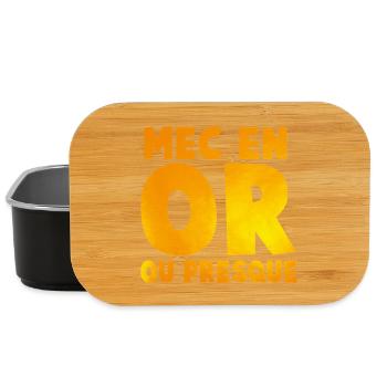 Guy's Impactante or_message T Shirt in Gold Tones - Lunch Box - black - Front