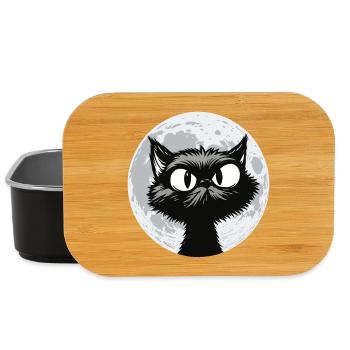 Mondkatze Mitternacht - Lunch Box - Schwarz - Vorne