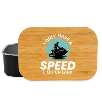 Ich habe nur auf Land-Jetskis eine Geschwindigkeitsbegrenzung - Lunch Box - Schwarz - Vorne