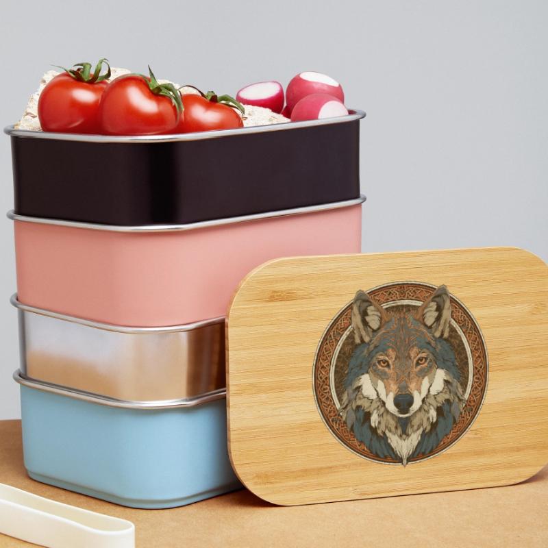 Legendary wolf with Celtic pattern Lunch Box